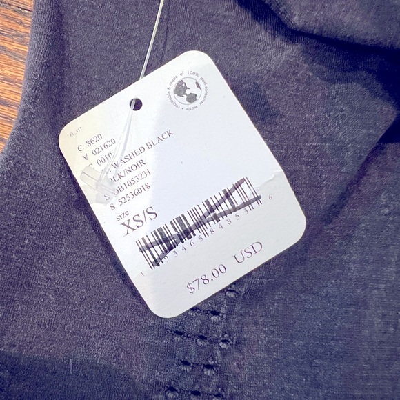 NWT Free People Good Karma Leggings - Washed Black - Picture 8 of 9